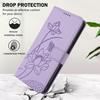 For iPhone 17 Case Wallet Stand Lotus Imprint Leather Phone Cover with Wrist Strap