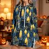 Women's Casual Long Sleeve Halloween Print Pullover Hoodie Sweatshirt