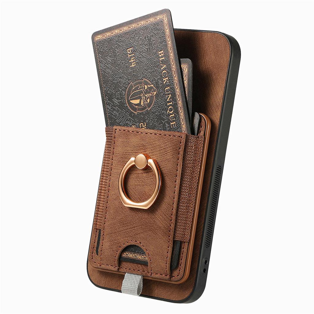 2 in 1 Detachable Magnetic Cards Solt Leather Case For Samsung Galaxy A55 A35 A54 A24 S23 S24 Ultra S22 Plus S21 FE Ring Holder