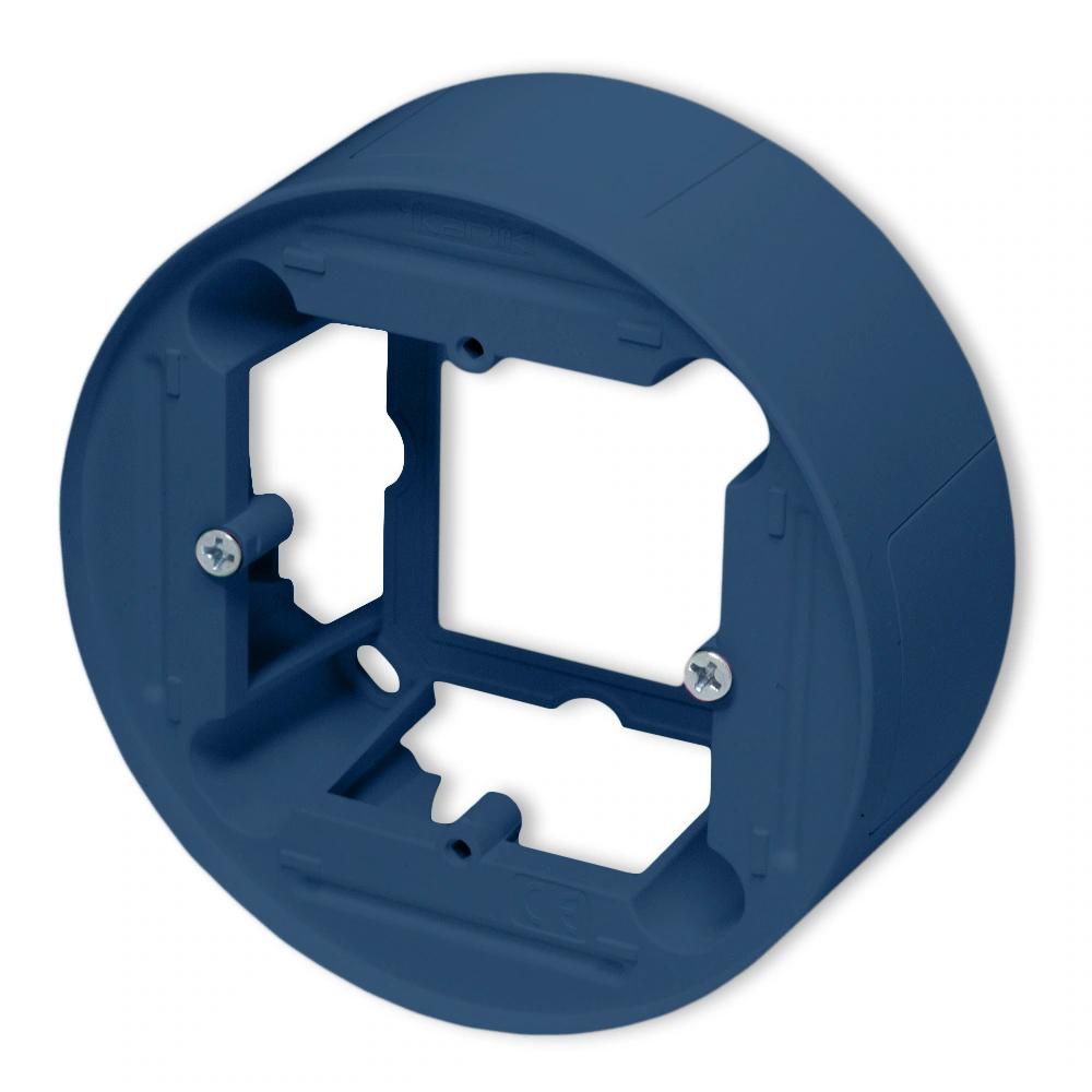 Single round surface-mounted box icon and mini, navy blue, 64PUO-1