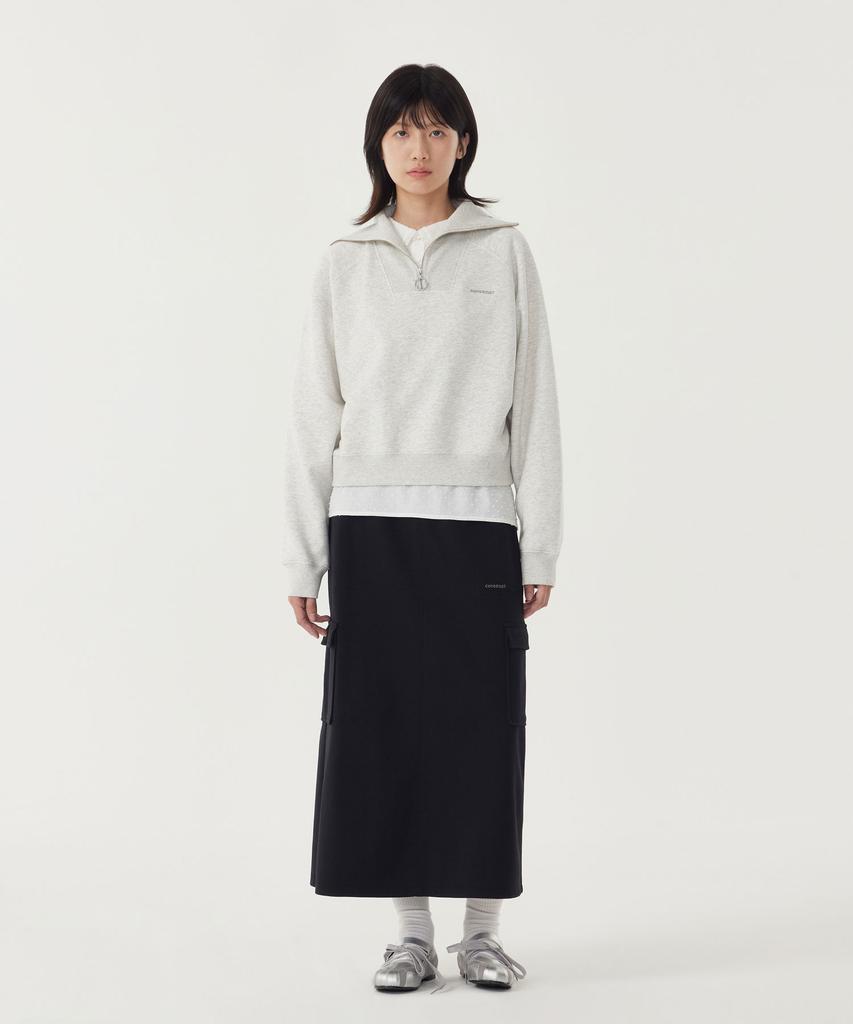 Covernat Woman Sweat Cargo Skirt Black