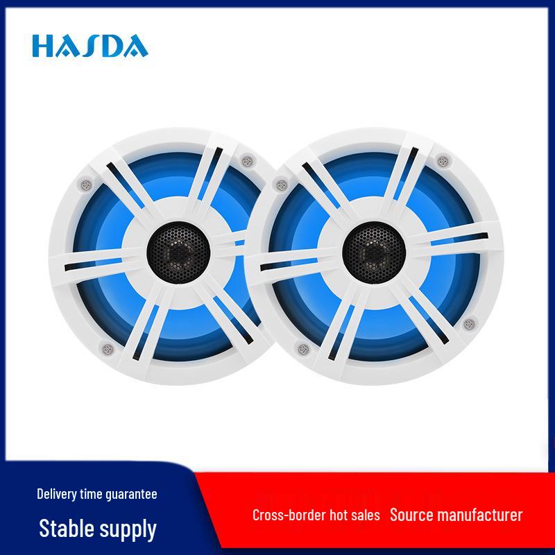 

6,5 120 Вт Водонепроницаемая Bluetooth-колонка с атмосферной подсветкой для квадроцикла/дома на колесах/яхты