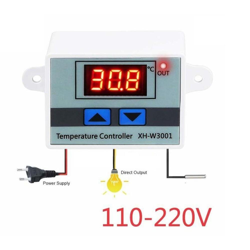 110-220V Incubator Digital Temperature Controller Thermostat Switch Probe Tester