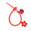 1Pc Sweet Candy Color Tadpoles Bell Keychain Silicone Floral Keyring For Girls Bag Pendant Car Key Ring Backpack Decoration