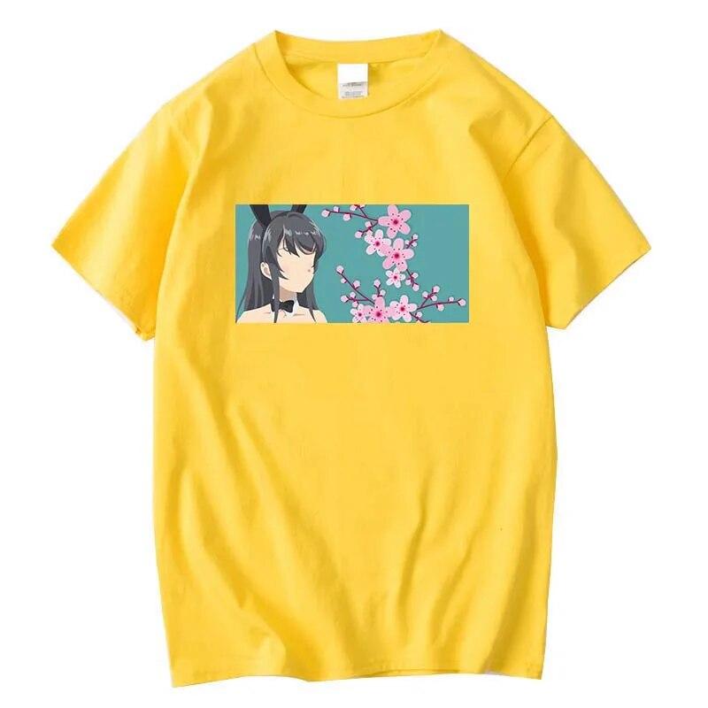 New Sexy Bunny T-shirt Anime Hentai Kawasaki Mai Sakurajima Waifu Japan Harajuku Harajuku Unisex Shirt New
