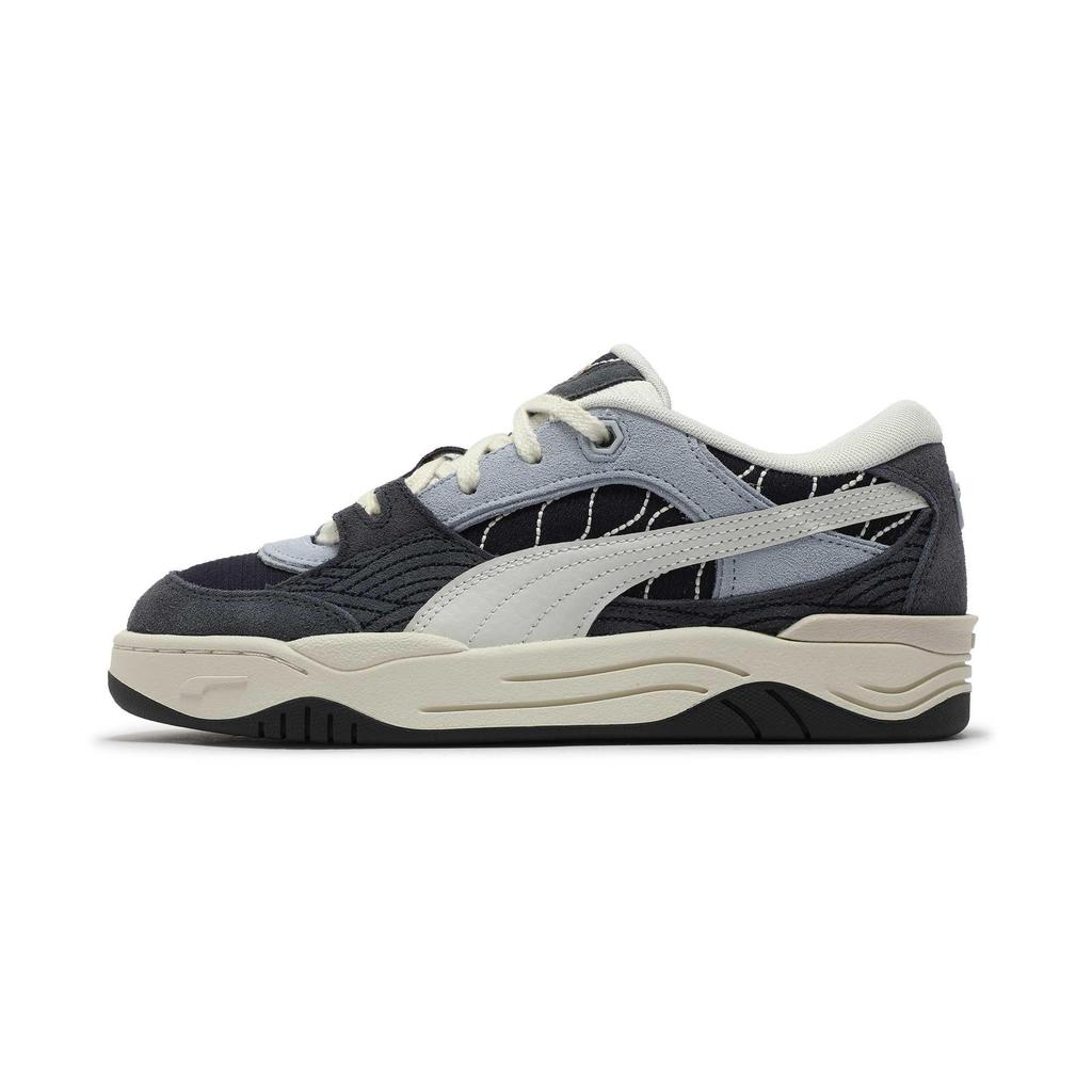 Puma Comfortable Thin Sole Lightweight Breathable Low Top Skate Shoes Unisex Sneakers Black Gray 402364-01