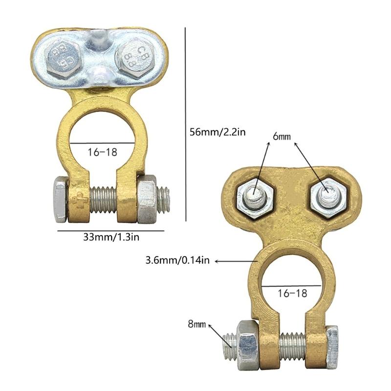 Easy Installation Double Ended Battery Head Clip Convenient Battery Head Clamp Terminals Connector Efficient for Car