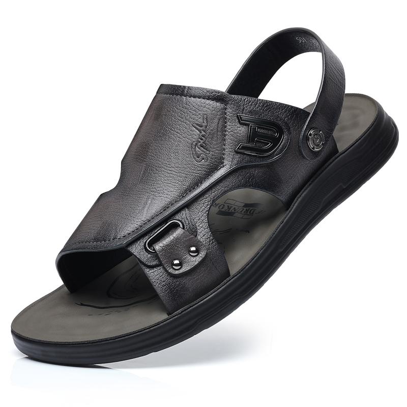 

38-44 Модные летние сандалии-тапочки для мужчин Роскошные дизайнерские теннисные туфли для мужчин Повседневная обувь для вождения на воде, пляжная, нескользящая 44 серый