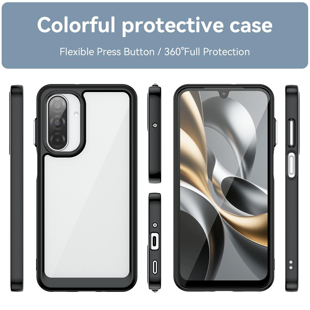 For Samsung Galaxy A17 5G Case TPU+Acrylic Protective Clear Phone Cover