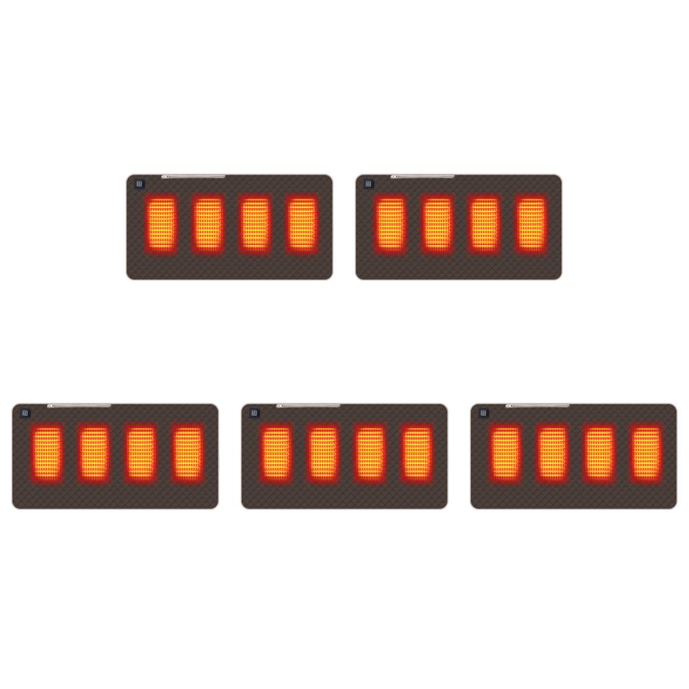 4 Beheizte Bereiche Beheiztes Wärmesitzkissen Tragbare Heizmatte Verdickte Ausführung Typ C/USB-Aufladung für Winter Outdoor Stadion Angeln