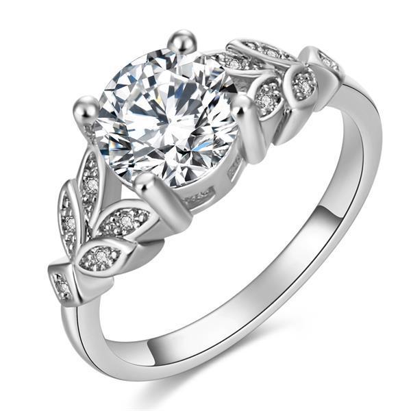 Lindon – bague classique en alliage de cuivre et Zircon, bijoux pour dames, cadeau de fête de promesse de mariage