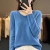 Svetr pulovr s výstřihem do V Podzimní a zimní Nový kašmírový svetr Dámský ležérní pletený top DMR201