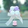 Creative Shaking Head Balloon Car Center Console Decorative Ornaments Cute Bobblehead Car Decorations Car Interior Accessories
