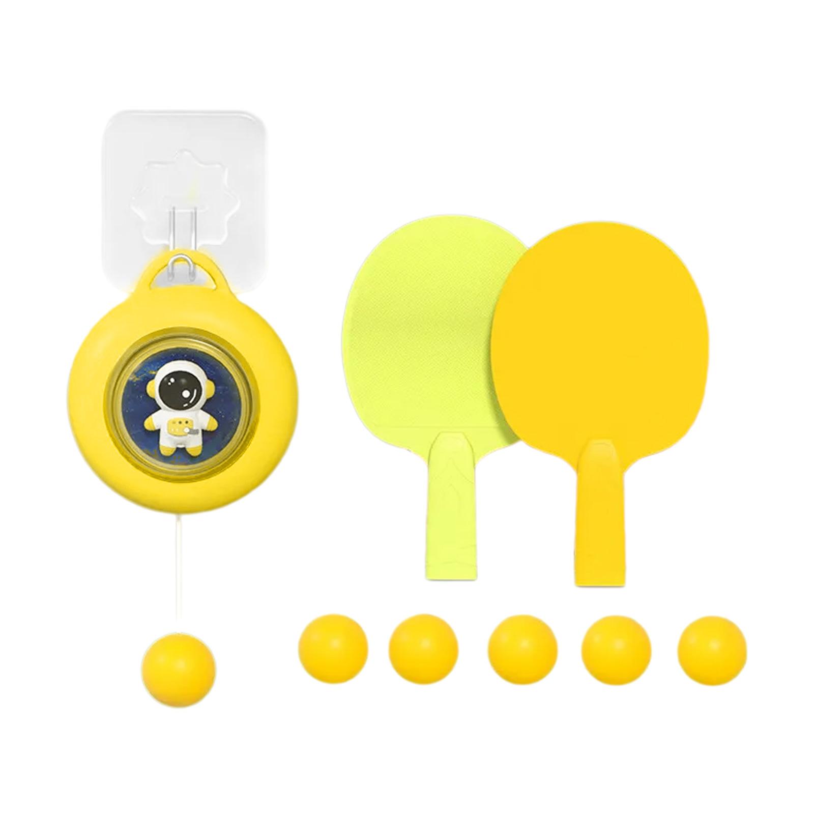 

Подвесной тренажер для настольного тенниса, набор для самостоятельных тренировок, тренажер для настольного тенниса, тренажер для пинг-понга, спарринг-устройство, мячи для пинг-понга жёлтый