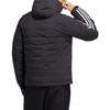 Down Jackets Men's Black Hooded Moderate Seamless Down Jacket HN2123
