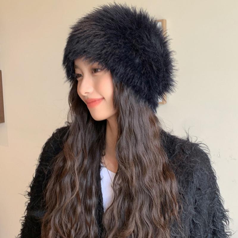 Autumn Winter Velvet Hat Women's Outdoor Coldproof Warm Ear Protection Cap Knitted Hat