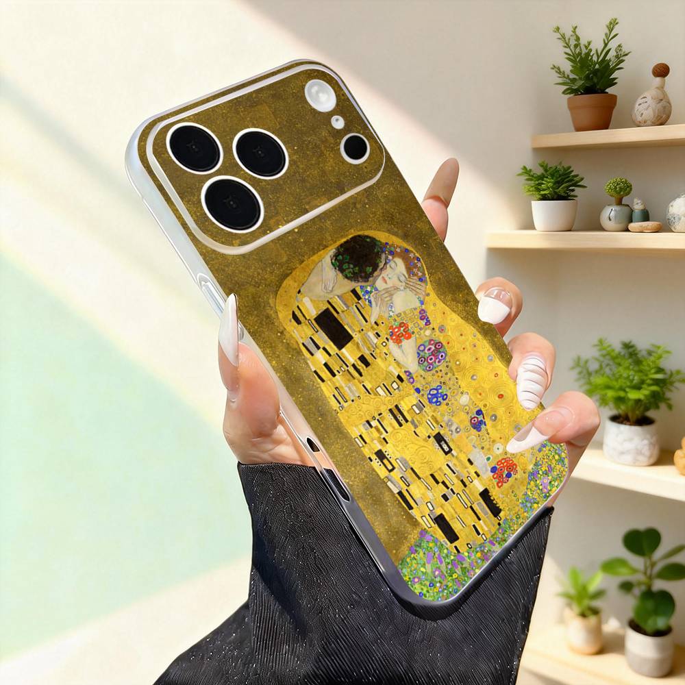 

Поцелуй Густав Климт ИСКУССТВО Для iPhone 11,12,13,14,15,16,17,Pro,Max,Plus,Mini,SE4,E Чехол для телефона Магнитный Для Magsafe Беспроводной iPhone12PROMAX