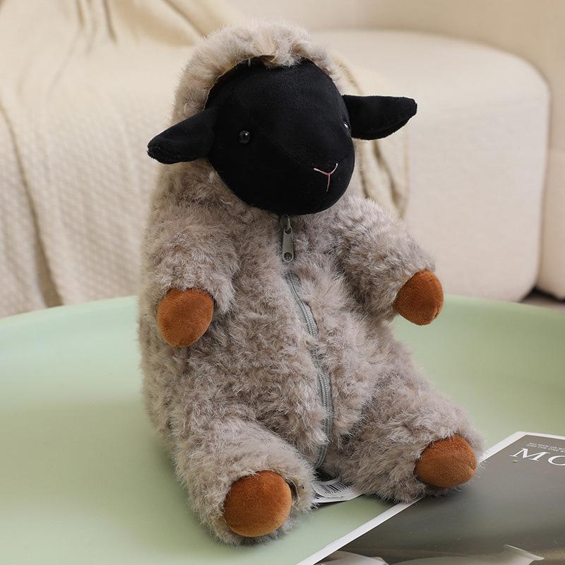 Happy Sheep Wool Plush Toy - Cute Soothing Companion Doll for Birthday Gift