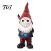 Decorative Halloween Party Favors Voorhees Resin Figurine, Cute Horror Hockey Mask Gnome Statue Hand Painted Art Pieces with Knife, Distressed
