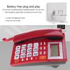 Corded Landline Phone Big Button Household Business Desktop Landline Telephone with LCD Display for Office Front Desk