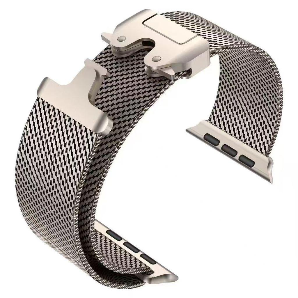 Milanese Loop with Deployment Clasp for Apple Watch S10 Series