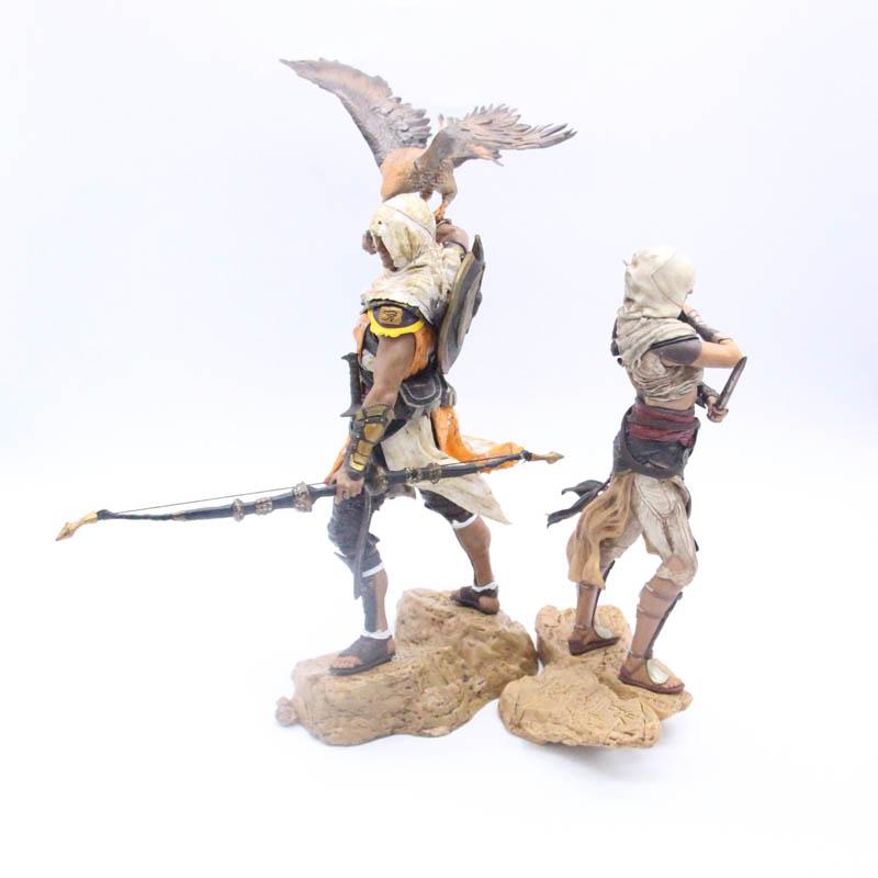 Assassin's Creed Personagens Aya e Bayek 25cm Estátua de PVC de Alta Qualidade Figura de Ação Modelo Brinquedos