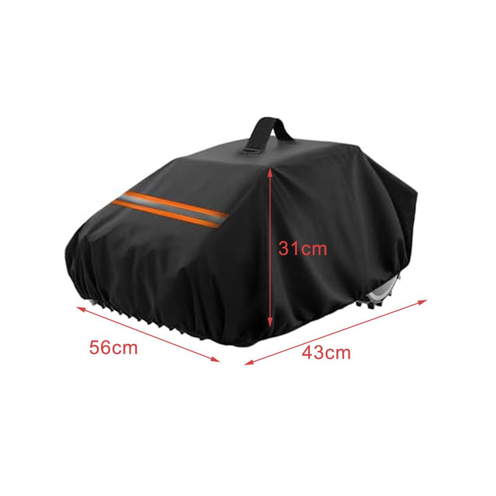 For robotic lawn mower dust cover 83 x 62 x 43 cm waterproof and UV resistant fabric with front light and handle