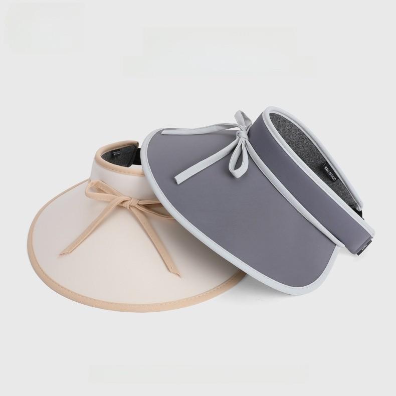 Ice Silk Summer Sun Hat With Large Brim And Bow For Women Sun Protection Lightweight