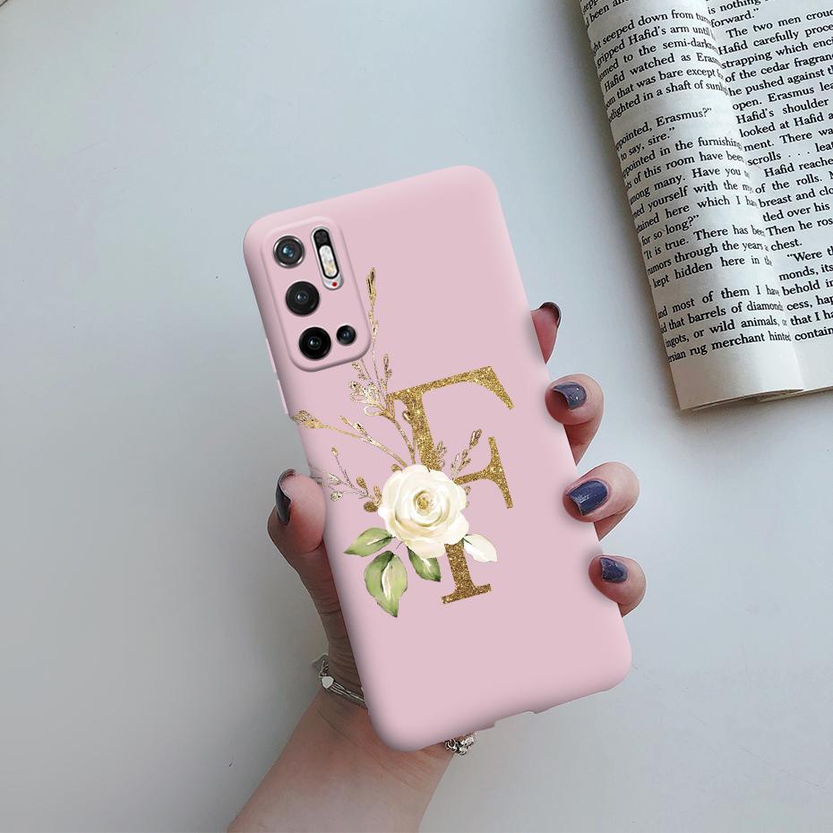 For Xiaomi Poco M3 Pro 5G Case for Poco M3 Pro 5G Cover Cute Letters Soft Silicone Phone Case for Xiaomi Poco M3 PocoM3 M 3 Pro