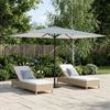 Garden Umbrella with Base 200 X 300 Cm Polyester Rectangular