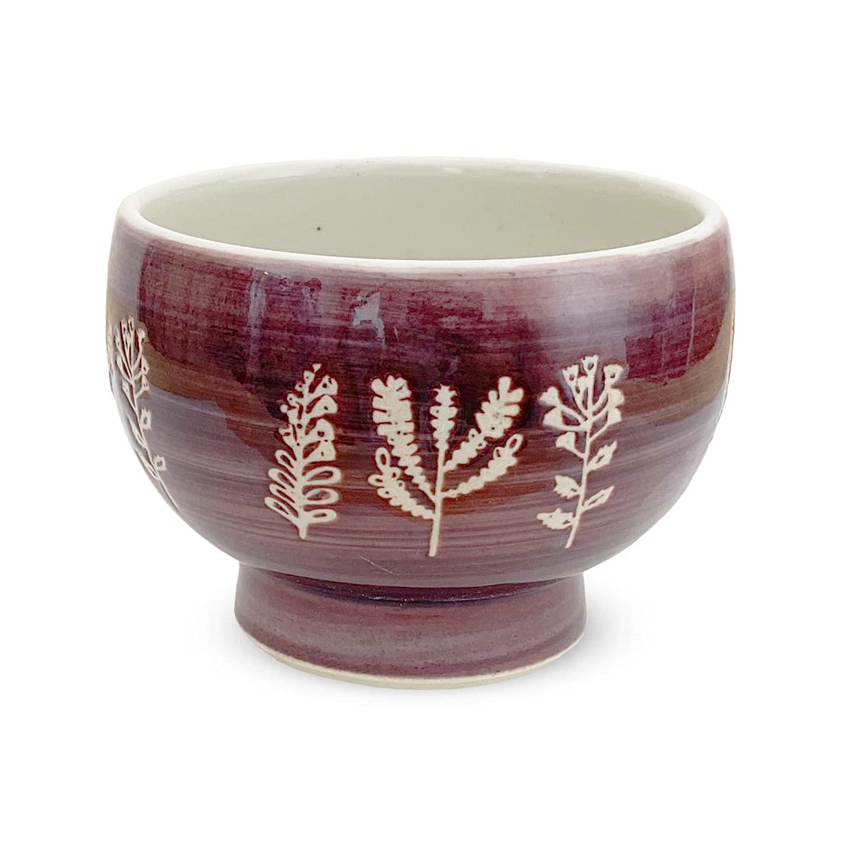 

Isaozan Kiln Soup Bowl for Drinking and Eating Free Round Bowl 350cc Hasami Ware Made in Japan Wildflower Purple J-kitchens фиолетовый
