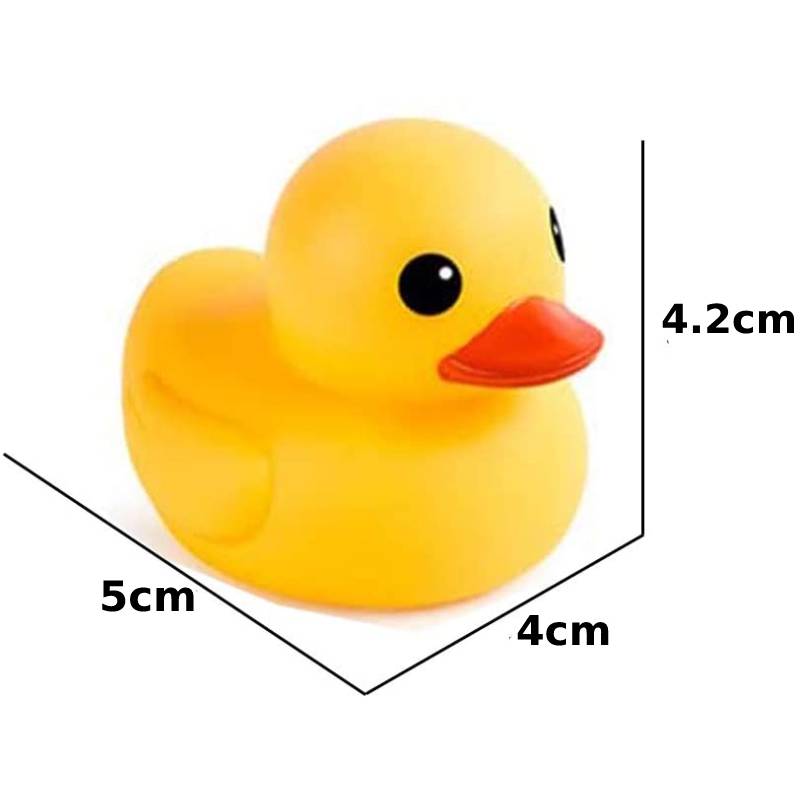 10pcs Preschool Bath Toys Mini Rubber Ducks Squeak Float Ducks Baby Bathtub Shower Toy Gift for Toddlers Kids Boys Girl Birthday