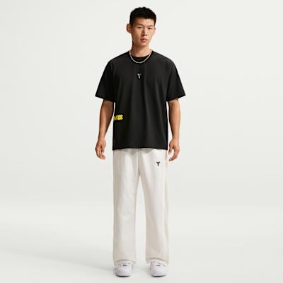 Men's Nike Quick-Dry T-Shirts Men's Black Crew Neck Moderate