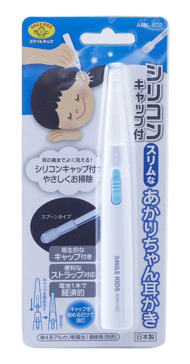 

Smile Kids Slim Earpick with Silicone Blue Akari-chan Cap, AMK-402 синий