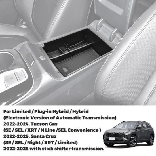 For Hyundai Tucson 2022-2024 Center Console Tray Armrest Organizer Storage Box