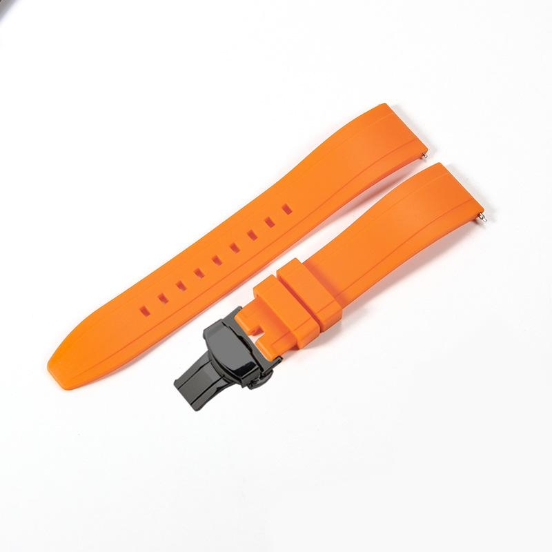 Gumowy Pasek 22mm Pasek z Szybkim Mocowaniem Odpowiedni do Shuttle West Iron Chengmeidu Comcast Seiko Fluorosilikonowy Zegarek