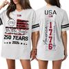 Womens Spring Tops 250 Years 2026 Graphic Tee Summer Shirts for Women Loose Fit Tshirts Shirts for Women Casual Style