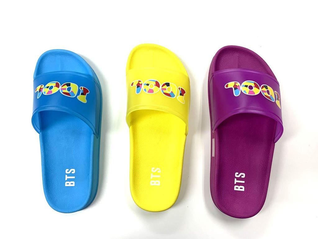 Bell la bell Officially Licensed BTS IDOL Beach Sandals for Men and Women - Blue/25cm
