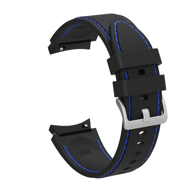 

For Samsung Galaxy Watch4 / Watch4 Classic Silicone Stitching Watch Band For Samsung Galaxy Watch4 / Watch4 Classic чёрный