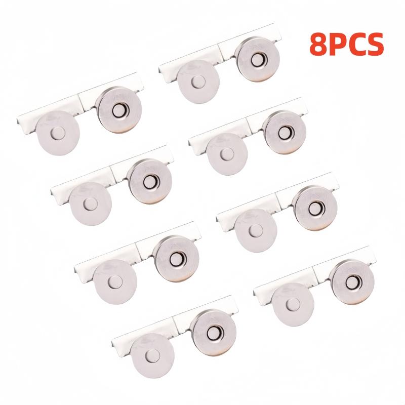 Bag Snap Buttons Metal Seamless Magnetic Buckle Clasp For Tote Bags Clothing And Diy Crafts No-Sewing Clip Closures Set