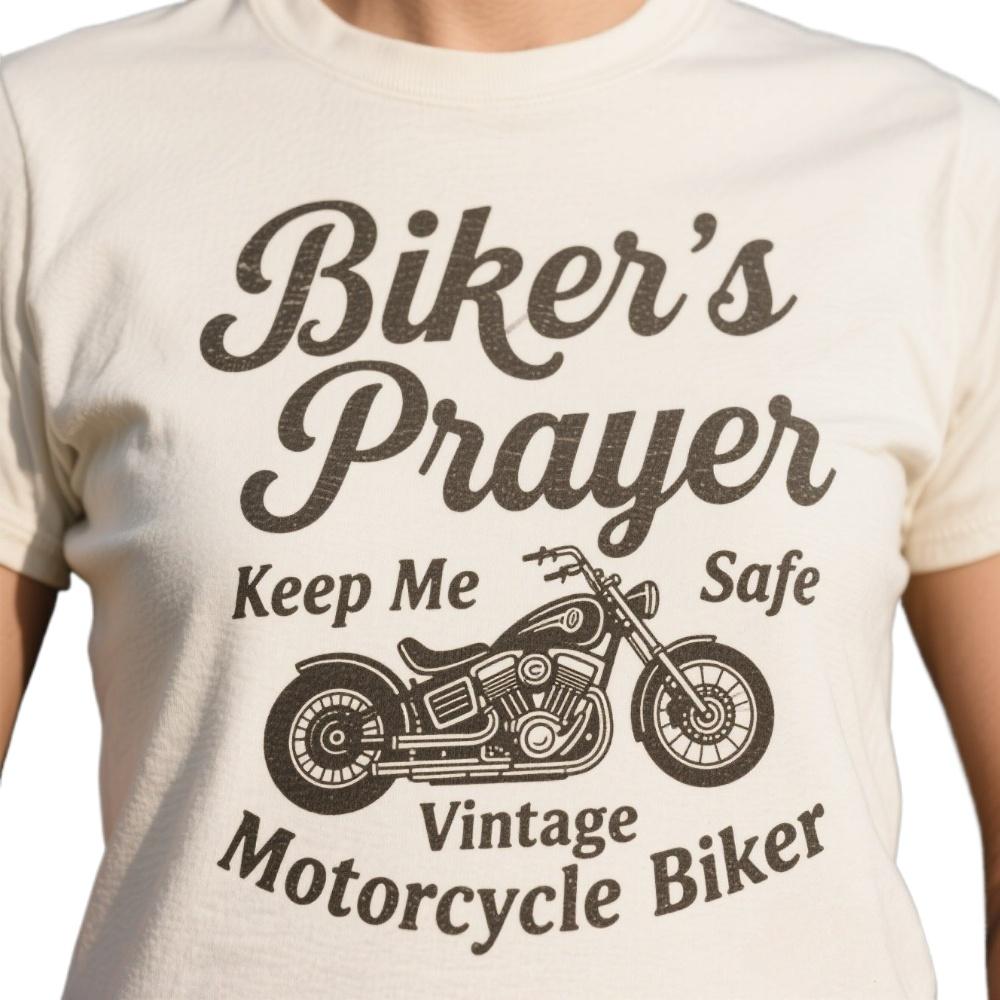 

Bikers Prayer Keep Me Safe Vintage Motorcycle Biker TShirt Summer Cotton Short Sleeve ONeck Mens T Shirt New S3XL 4XL