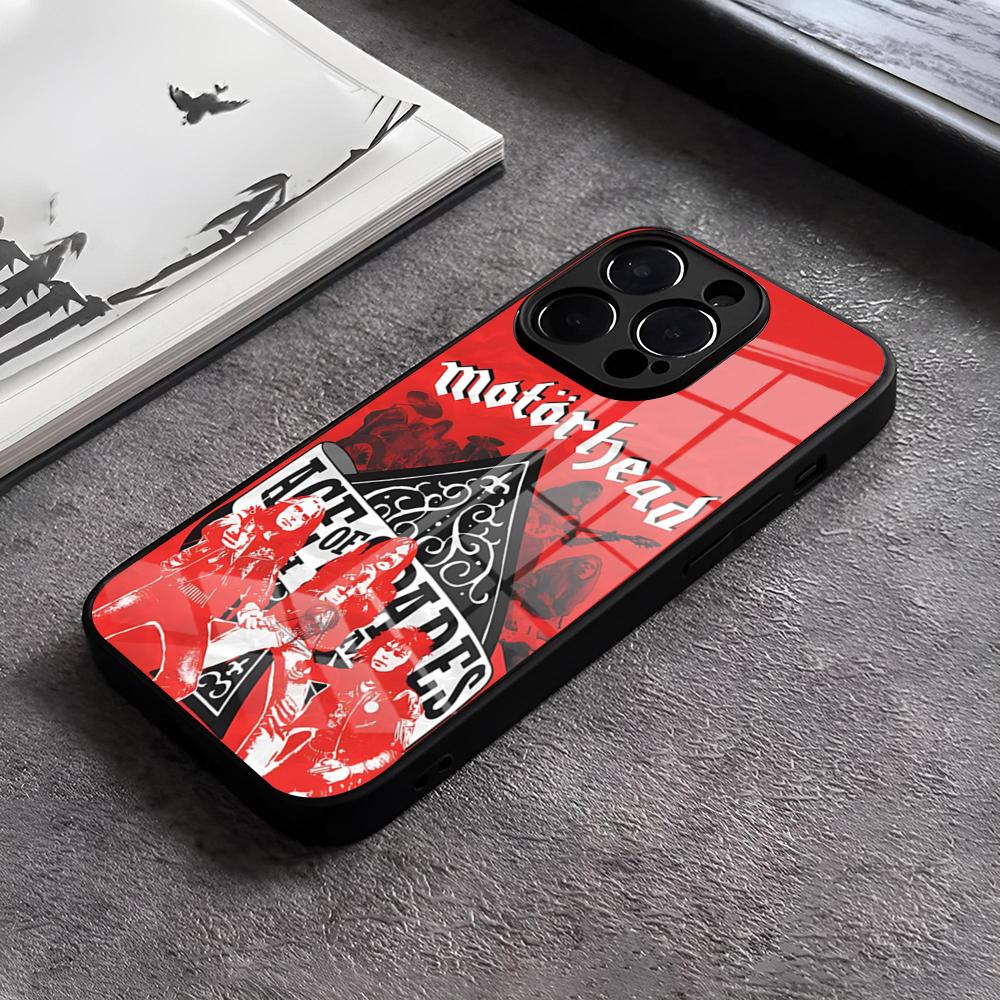 M-motorheades Band Phone Case For IPhone 17 15 Pro Max 12 16 14 Plus 11 13 Pro X XR XS 7 8 Plus SE Glass Cover