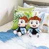 Plush plush toy game plush doll cartoon cute blue clothes stuffed doll