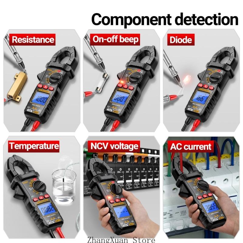 Advanced Digital Clamp Multimeter Electrical Parameters Detection Device Easy to Carry for Electricians & Hobbyists