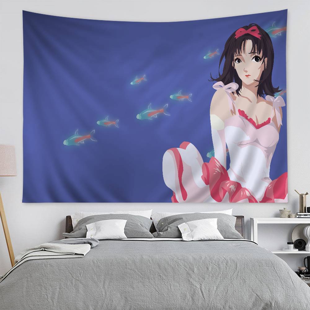 

Anime PPerfect Blue Cartoon Tapestry Wall Hanging Decoration Household Home Decor 74x94cm(29x37in)