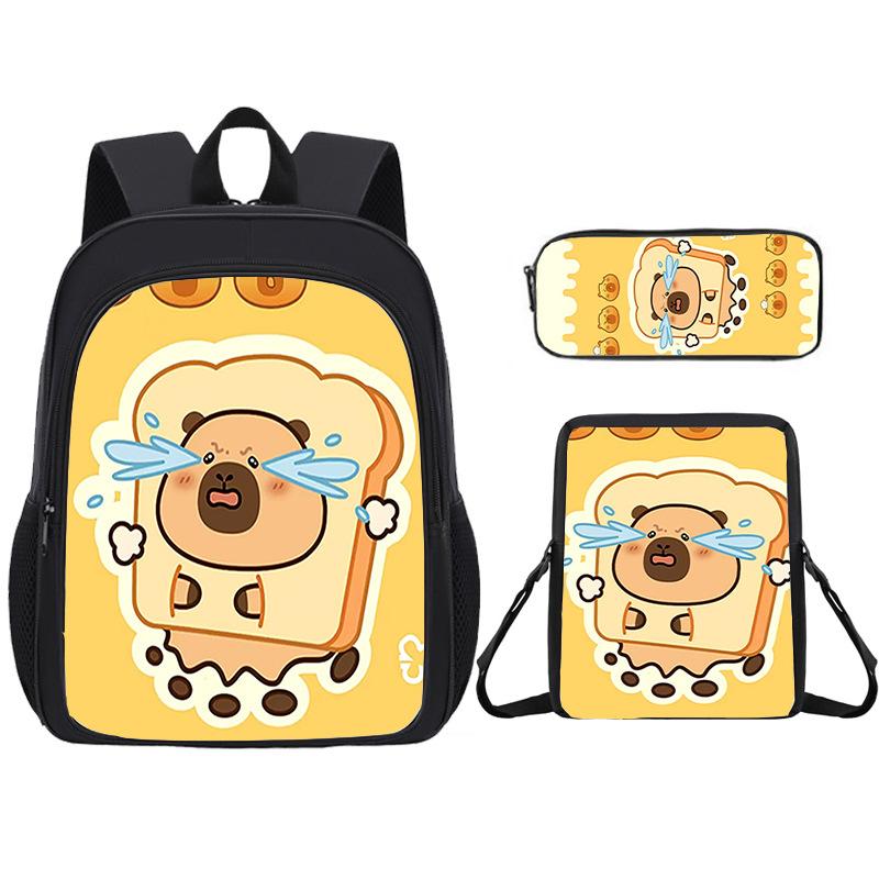 

Capybara Animal Theme Backpack With Large Capacity Design For Use Children 20