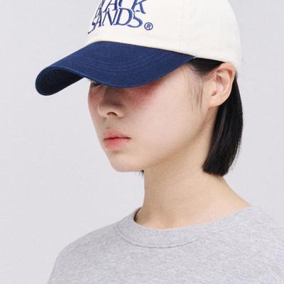 BLACK SANDS Twins Color Block Embroidery Ball Cap_Navy