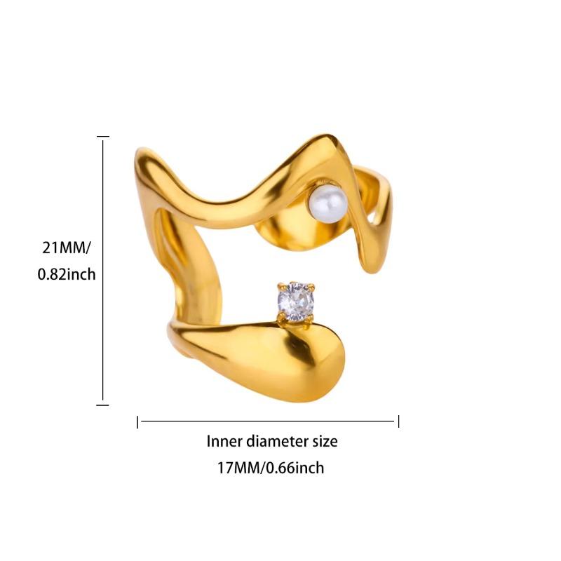 Light luxury high-end cross zircon ring women's fashion personalized bow does not fade titanium steel index finger temperament jewelry