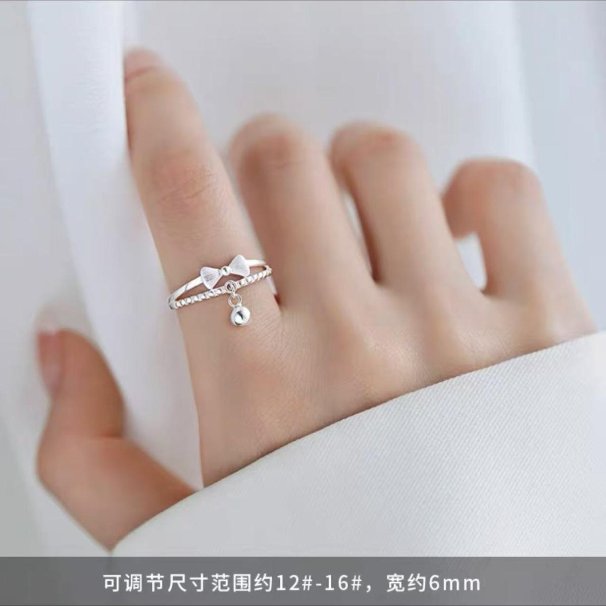 Female Niche Light Luxury Bow Ring
