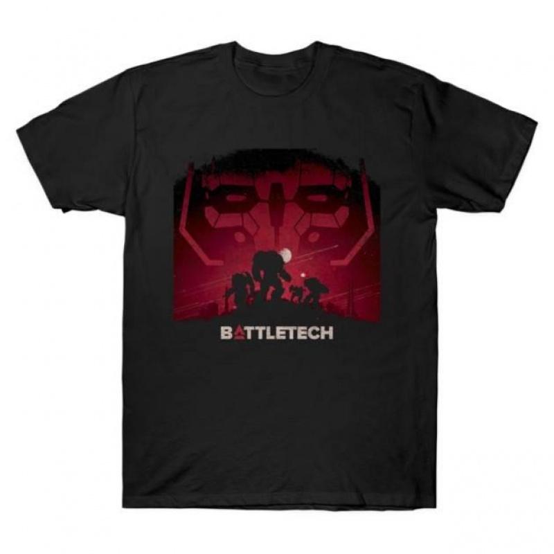 Mechwarrior MWO 0421 Mech Combat Video Game Gift T Shirt for RPG Fan Battletech Graphic Clothes Short Sleeve All Size Tops S6XL
